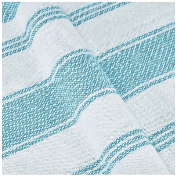 NWOT, Turkish towel, blue and white. - Picture 4 of 5